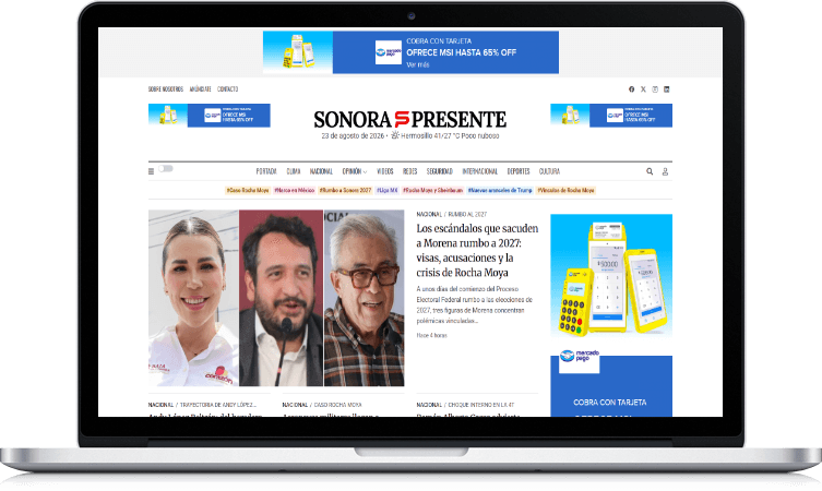 SonoraPresente en una laptop